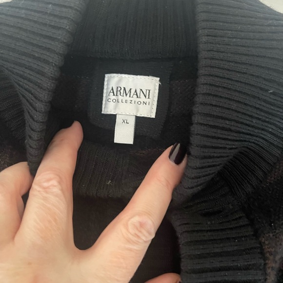 ARMANI COLLEZIONI wool blend cardigan sweater - Picture 6 of 9